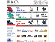 Tablet Screenshot of hewats.com